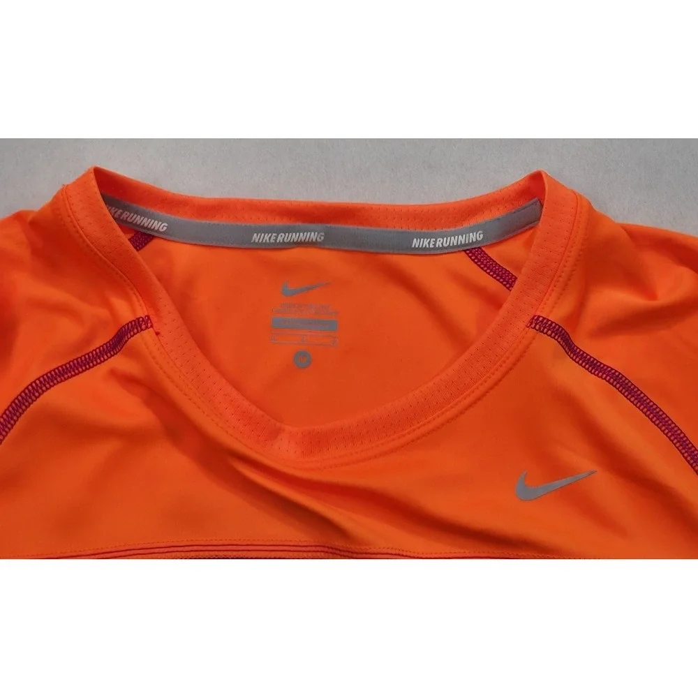 Nike Miler Dri-FIT‎ Running Shirt Womens M LIMITED USE Long Sleeve Reflective